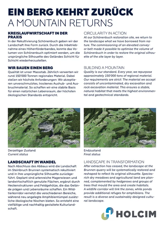 Infotafel: Ein Berg kehrt zurück